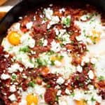 Healthy Mediterranean Shakshuka with Feta | Easy One-Pan Recipe