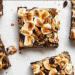 Fudgy 20 minute Healthy S'Mores Brownies