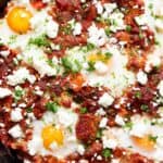 Healthy Mediterranean Shakshuka with Feta | Easy One-Pan Recipe