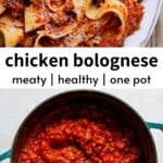 meaty, high protein Best Chicken Bolognese Recipe