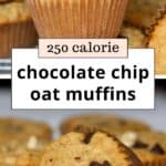 Healthy Chocolate Chip Oatmeal Muffins