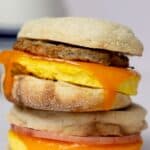 High-protein freezer breakfast sandwich