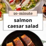 Blackened Salmon Caesar Salad