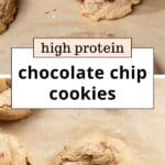 gooey protein chocolate chip cookies