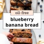 healthy blueberry banana bread oil-free