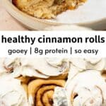 Healthy Cinnamon Rolls with Greek Yogurt Icing