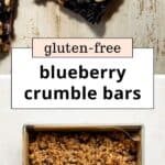 Healthy Blueberry Crumble Bars