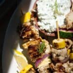 Easy Grilled Greek Chicken Kabobs