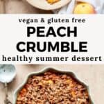 healthy peach crisp recipe