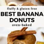 gluten free baked banana donut pin