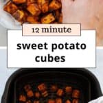 air fryer sweet potato cubes