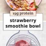 strawberry banana smoothie bowl