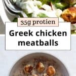 Greek chicken meatballs