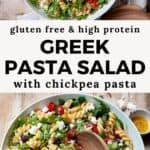 Easy Greek Pasta Salad (Healthy)