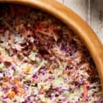 Creamy Healthy Coleslaw (Greek Yogurt Dressing)