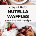 easy Nutella waffles