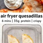 air fryer quesadillas