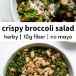 Crispy Roasted Broccoli Salad with White Beans